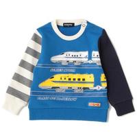 【30%OFF】プラレールコラボ配色裏毛トレーナー