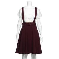 【50%OFF】サスペンダーつきフレアスカート
