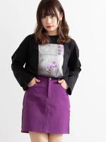 WEGO/サイドラインツイルタイトミニスカート