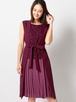 2WAYノースリーブドレス/赤系