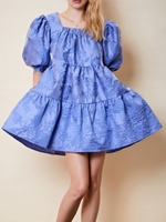 Award Jacquard Mini Dress/BLUE