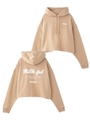 BACK ICING SHORT SWEAT HOODIE NAHA/ベージュ
