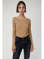 BACK SHAN RIB トップス/BEG