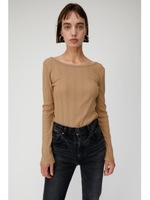 BACK SHAN RIB トップス/BEG