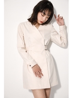 COTTON BELTED MINI OP/O/WHT1