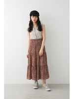 DALMATIAN PATTERNティアードSK/BRN