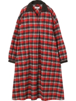 FLANNEL SHIRT DRESS/レッド