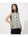 FLOWER PATTERN TANK TOP/柄GRY5