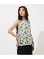 FLOWER PATTERN TANK TOP/柄GRY5