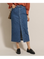 GIKYL ストレートデニムスカート/ブルー(092)