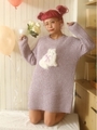HB meow knit O/P/ラベンダー