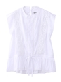 LACE PEPLUM TOP/ホワイト