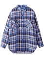 LIGHTWEIGHT PLAID SHIRT/ブルー