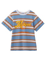 LOGO STRIPED TEE/ライトブルー