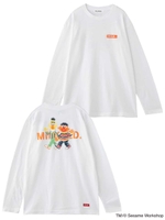 MILKFED. x SESAME STREET LS TEE BERT and ERNIE/ホワイト
