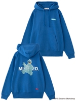 MILKFED. x SESAME STREETSWEAT HOODIE COOKIE MONSTER/ブルー