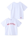MILKFED.xCHAMPION S/S TEE ARCH LOGO/レッド