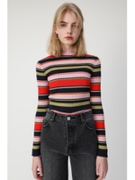 MULTI STRIPED ニットトップス/柄ORG5