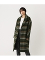 OVER LOOSE CHESTER COAT/柄GRN5