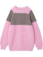 PANELLED KNIT TOP/ライトピンク