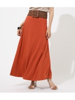 PILE MAXI SKIRT/ORG
