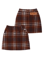 PLAID MINI SKIRT/ブラウン