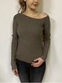PワンショルダーK TOP/L/BROWN