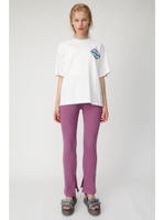 RIB FLARE パンツ/PUR