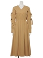 RIBBON　SLEEVE　DRESS/BG