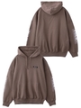 S SLEEVE BAR LOGO HOODIE/ベージュ