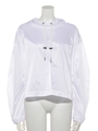 SEE THROUGH TAFFETA HOODY/WHITE