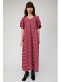 SHADOW PLAID MAXI ドレス/PNK