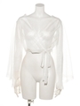 SHEER CACHE-COEUR KNIT/WHITE