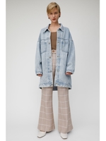 SLIM FLARE パンツ/柄BEG5