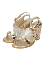 STRAP SANDALS/GOLD