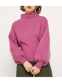 VOLUME RIB S／L TOPS/PNK