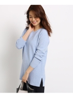 Vネックニットプルオーバー/ライトブルー(091)