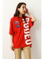 W BIG LOGO Tシャツ/RED