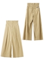 WIDE LEG PANTS/ベージュ