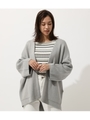 WIDE SLEEVE KNIT GOWN/T.GRY