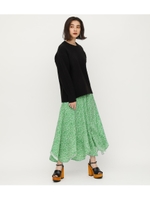 WILLOW DOTS FLARE LONG SK/M/GRN7