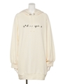 WL96 HOODIE ロゴロングパーカー/ホワイト系