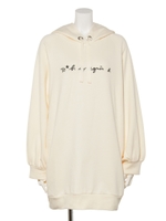 WL96 HOODIE ロゴロングパーカー/ホワイト系