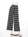 [BED&BREAKFAST]Check Stretch Double Face パンツ/NAVYmix