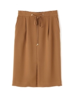 [ウォッシャブル]ドロストギャザーペンシルスカート/ベージュ5(045)