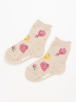 [ベビー]ピオニー柄ソックス/ピンク
