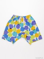 [ベビー・ユニセックス]notsobig アップルドゥドゥプリントハーフパンツ/ライトグレ-