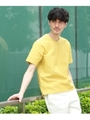 [速乾 防臭 フレT]メランジハニカムTシャツ/マスタード(033)