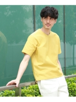[速乾 防臭 フレT]メランジハニカムTシャツ/マスタード(033)