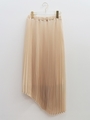 asymmetry chiffon skirt/offwhite